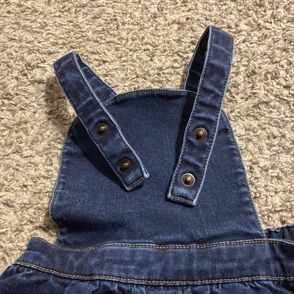 Hanna Andersson toddler denim overall dress | size 18-24m - Picture 3 of 5